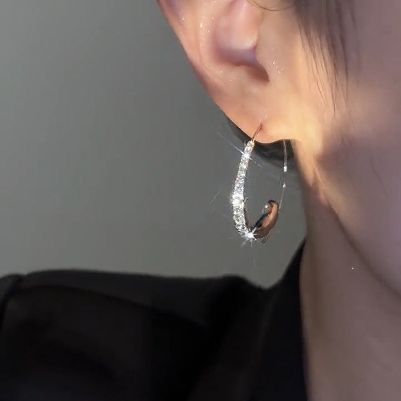 Fonkelende zirkonia-oorbellen