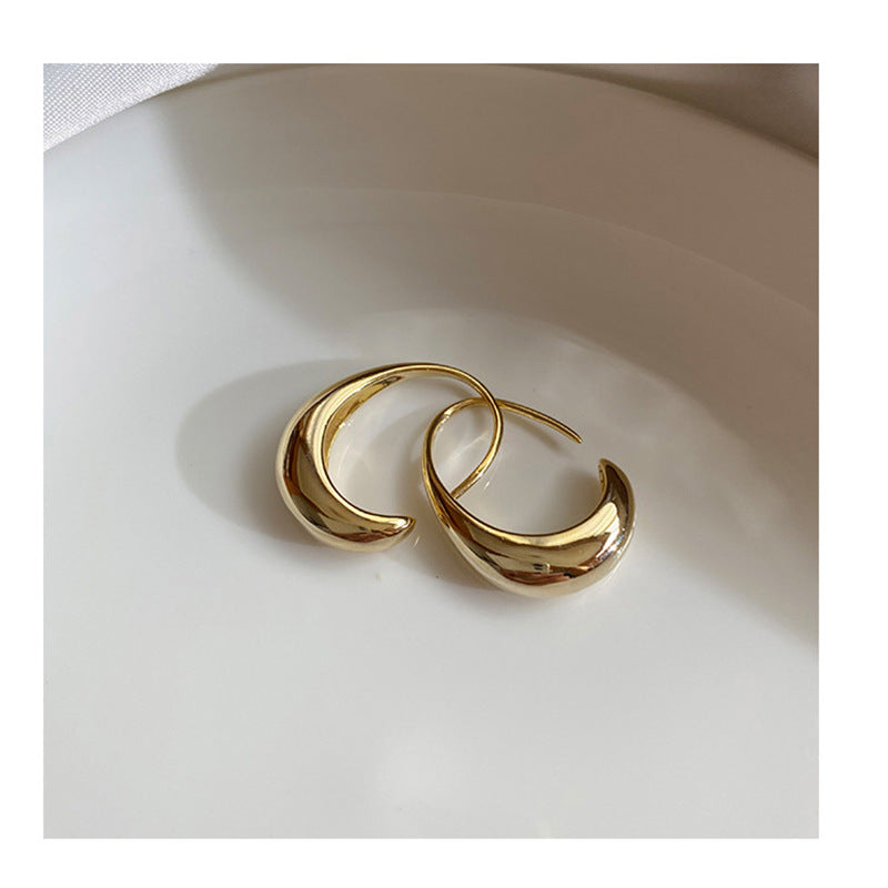 Klassieke druppel-hoepeloorbellen