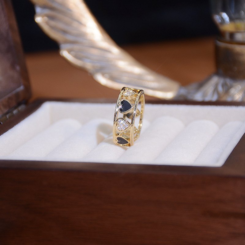 Opengewerkte Hartring Ingelegd met Zirkonia