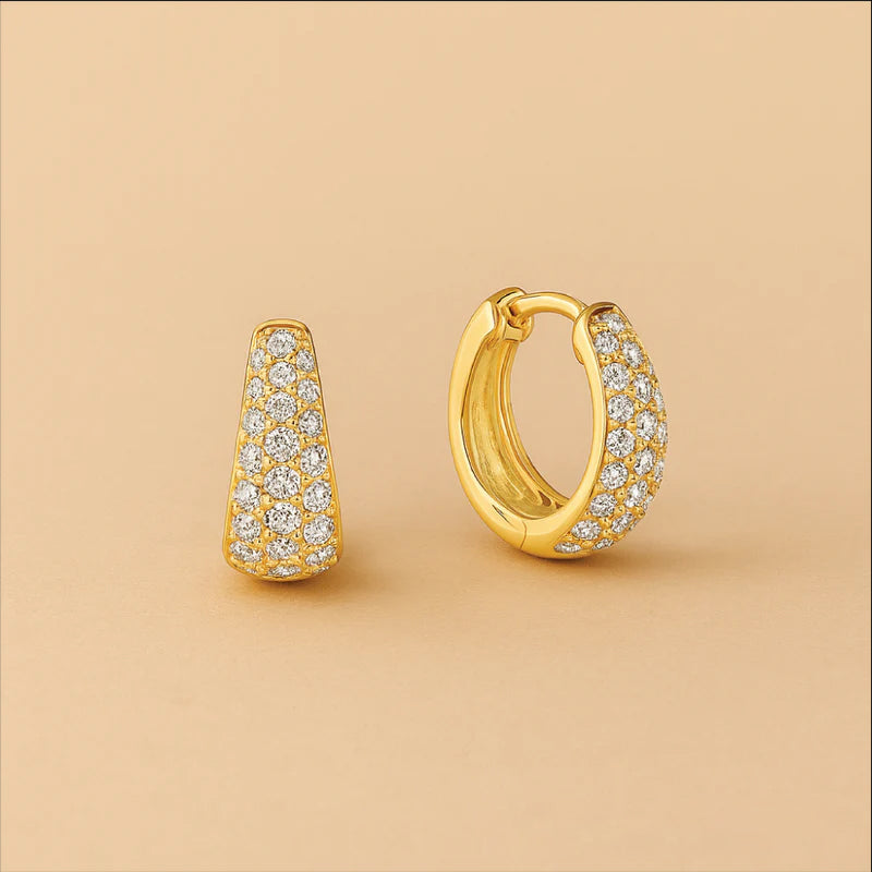 Jules Mini Hoops | Gepolijste 16k Gouden Afwerking