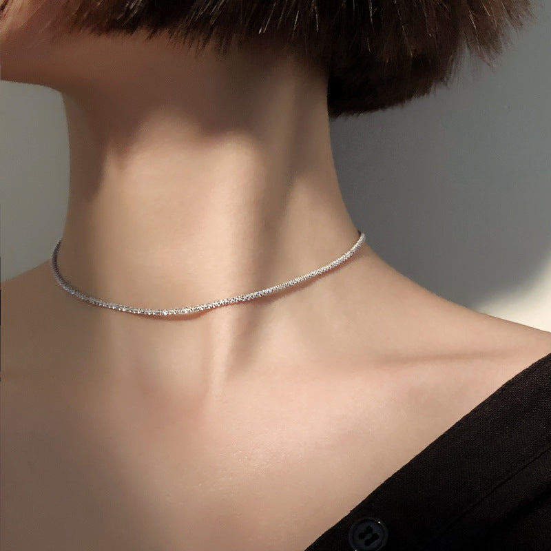 Cia Sterling Zilveren Sleutelbeenketting