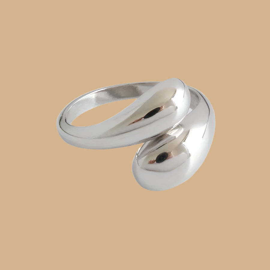 Verstelbare Wrap Ring – 14K Verguld Glanzend Design