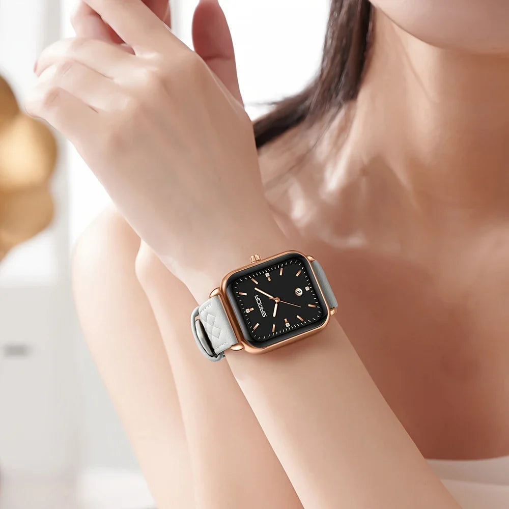 Vrouwen Watch Elegant Leisure Eenvoudige Riem Kwarts Horloges Polshorloges