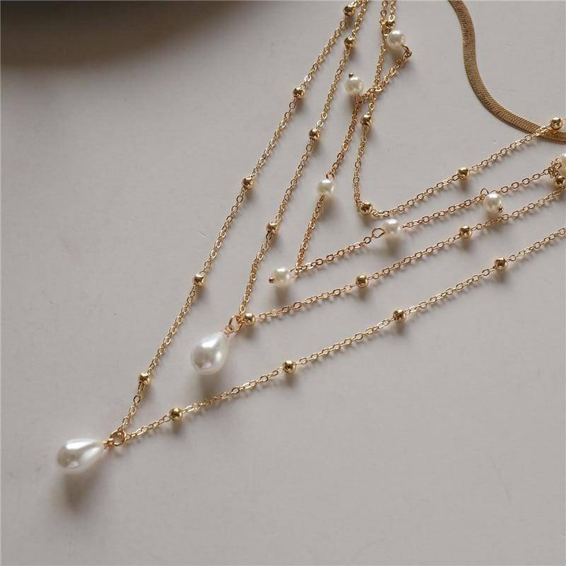 Amelie Gelaagde Parelketting
