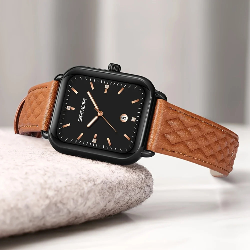 Vrouwen Watch Elegant Leisure Eenvoudige Riem Kwarts Horloges Polshorloges