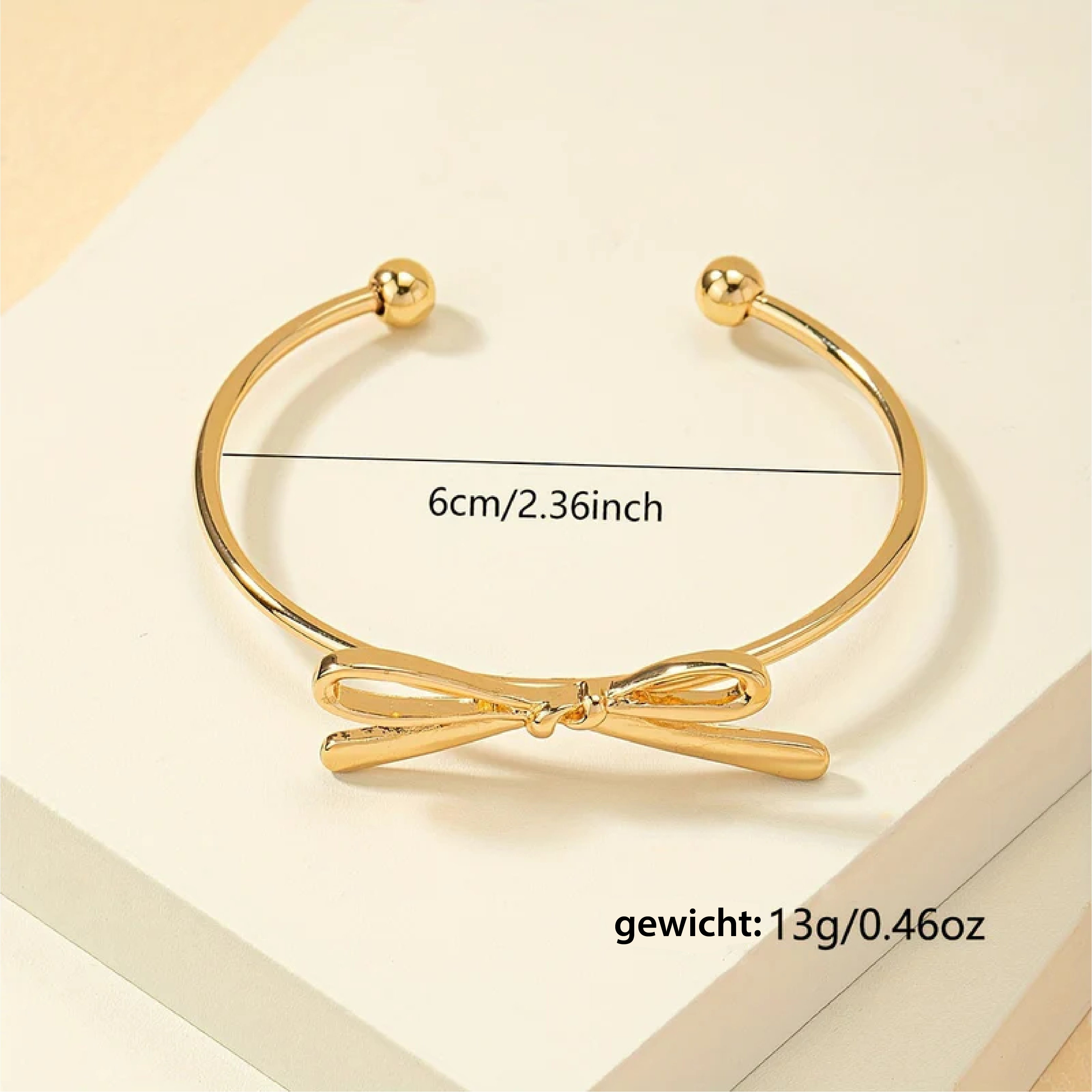 Vintage-Stijl Open Armband met Eenvoudige Strik