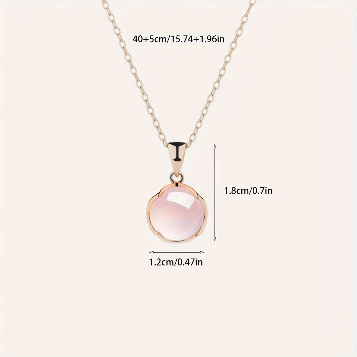 Kersenbloesem Roze Kristallen Ketting – Sleutelbeenketting voor Vrouwen