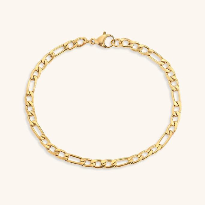 Saturnus gouden schakelarmband