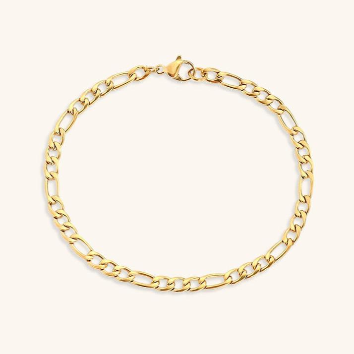 Saturnus gouden schakelarmband