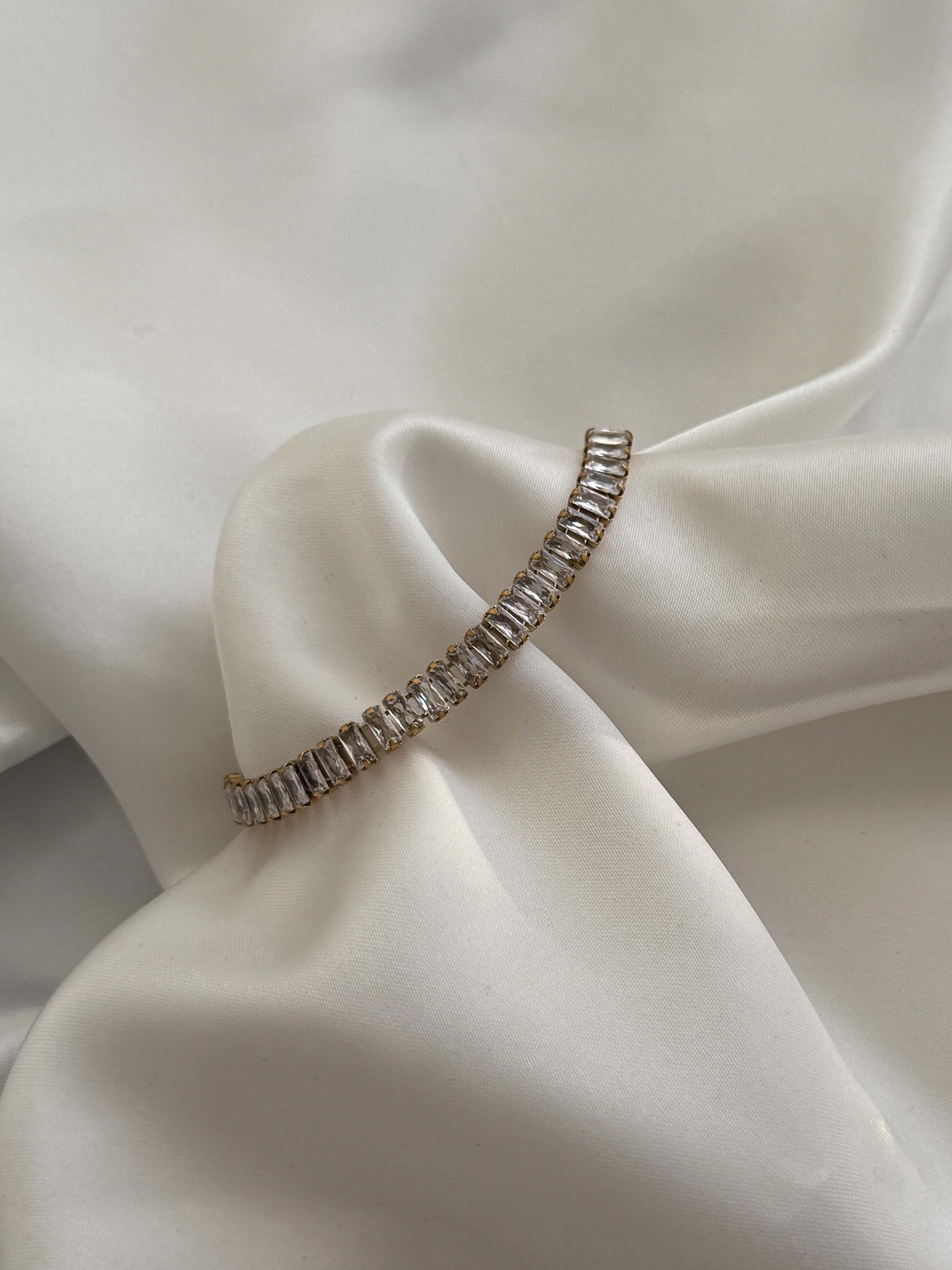 Baguette tennis armband