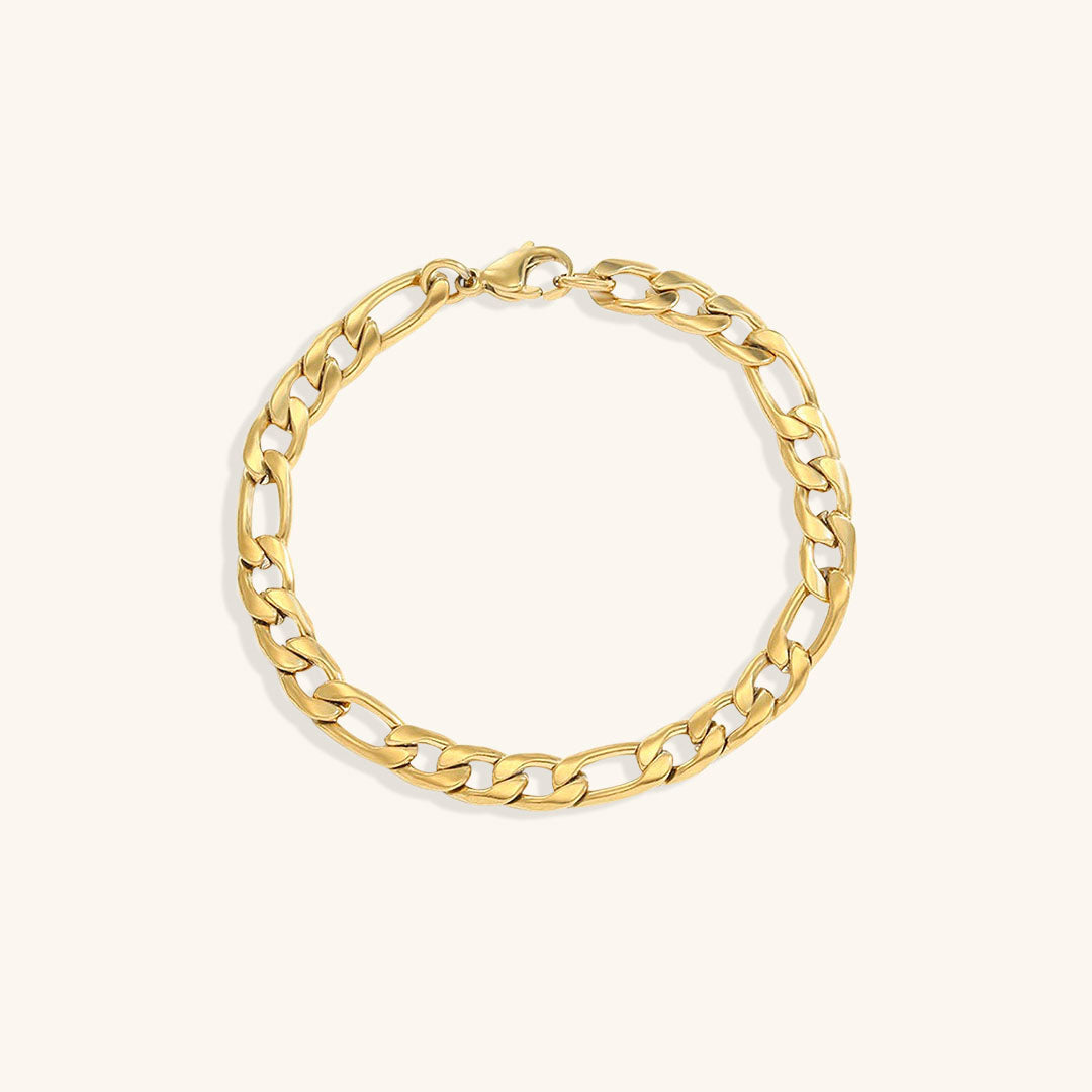 Saturnus gouden schakelarmband