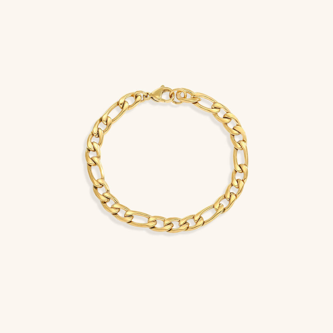 Saturnus gouden schakelarmband