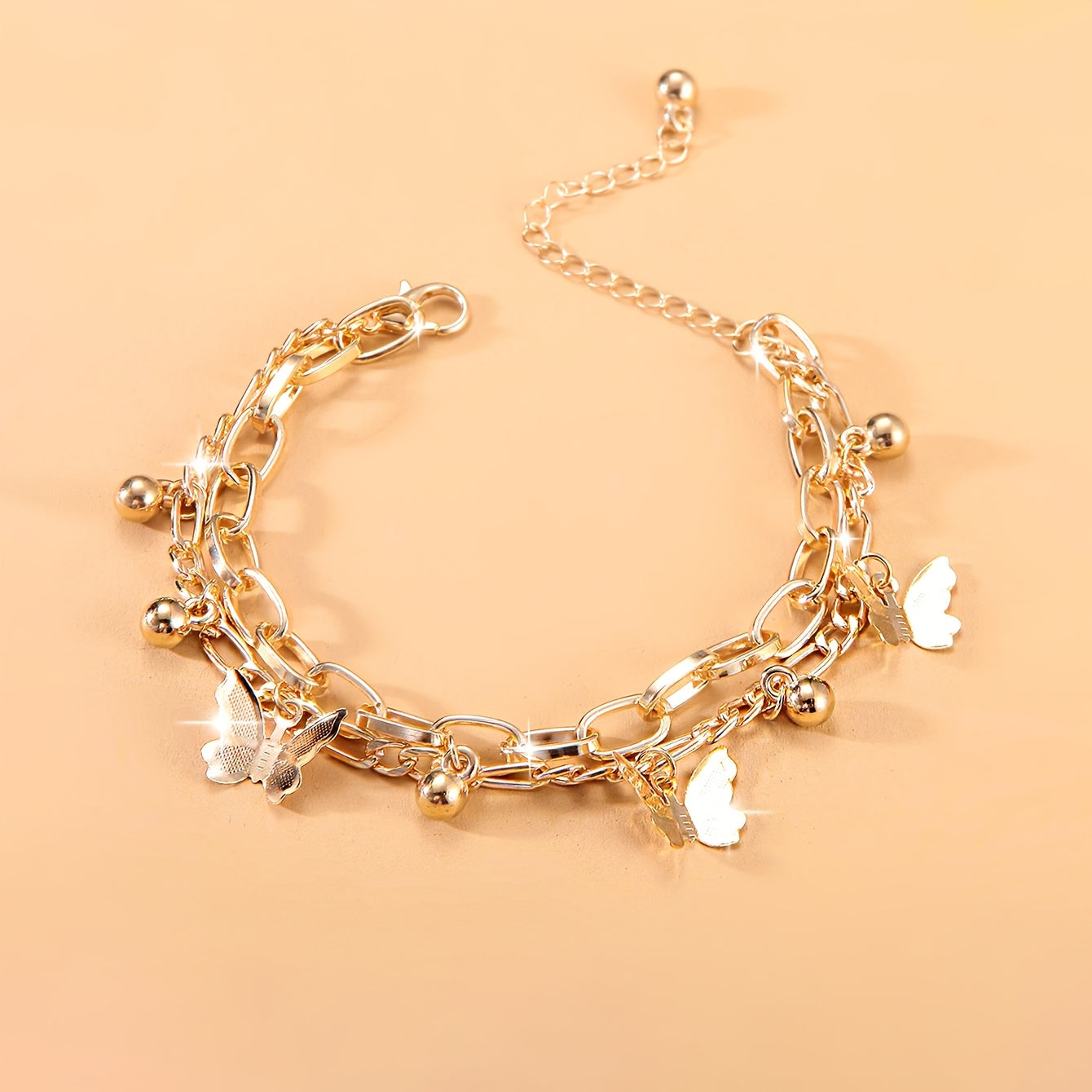 Faye | Elegante Vlinder Bedelarmband