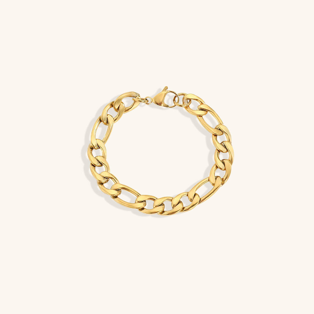 Saturnus gouden schakelarmband