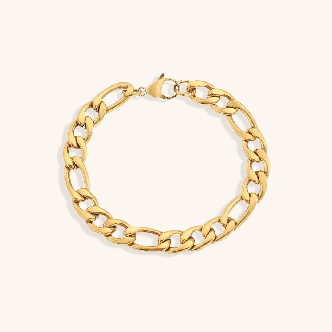 Saturnus gouden schakelarmband