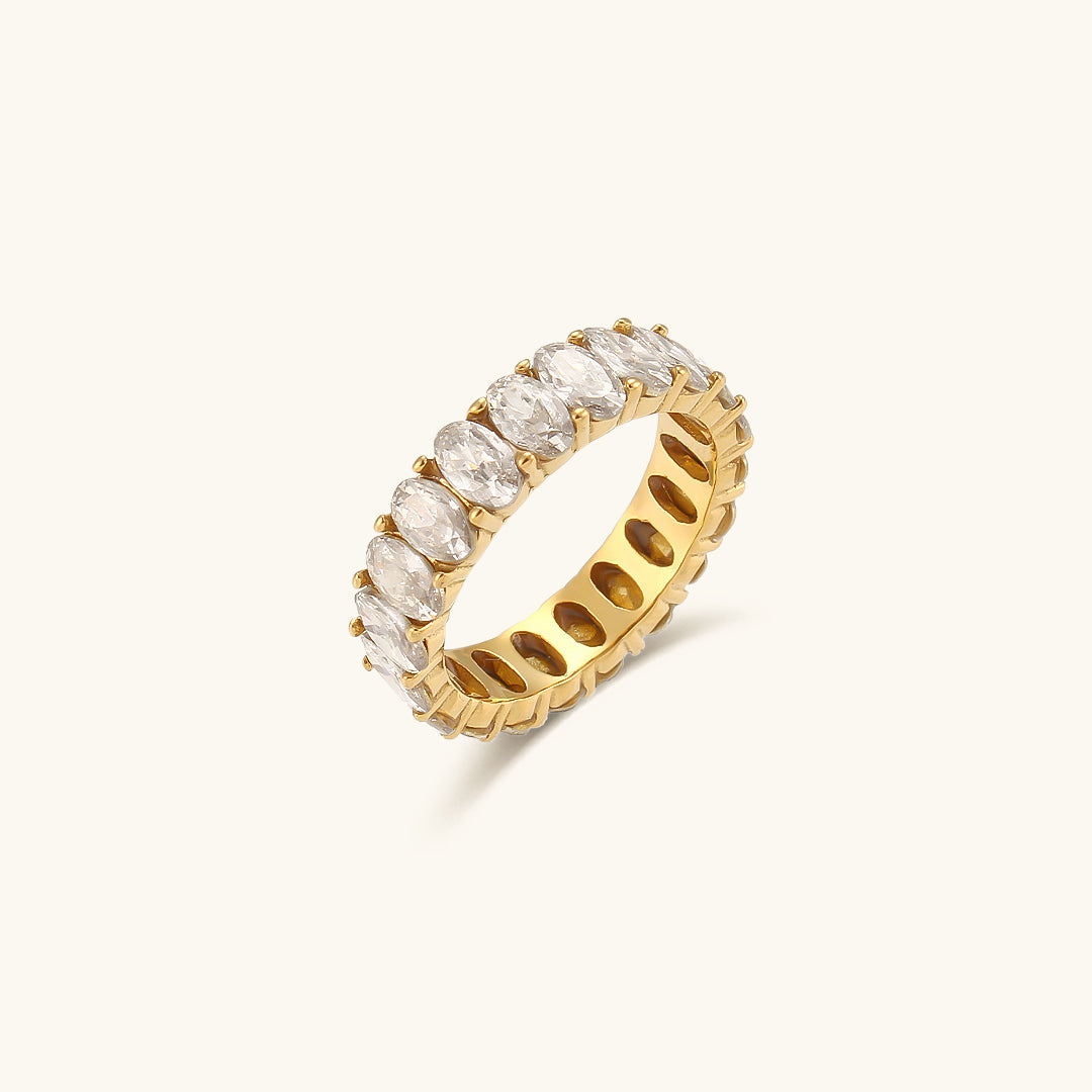 Antoinette Diamant Simulant Gouden Ring