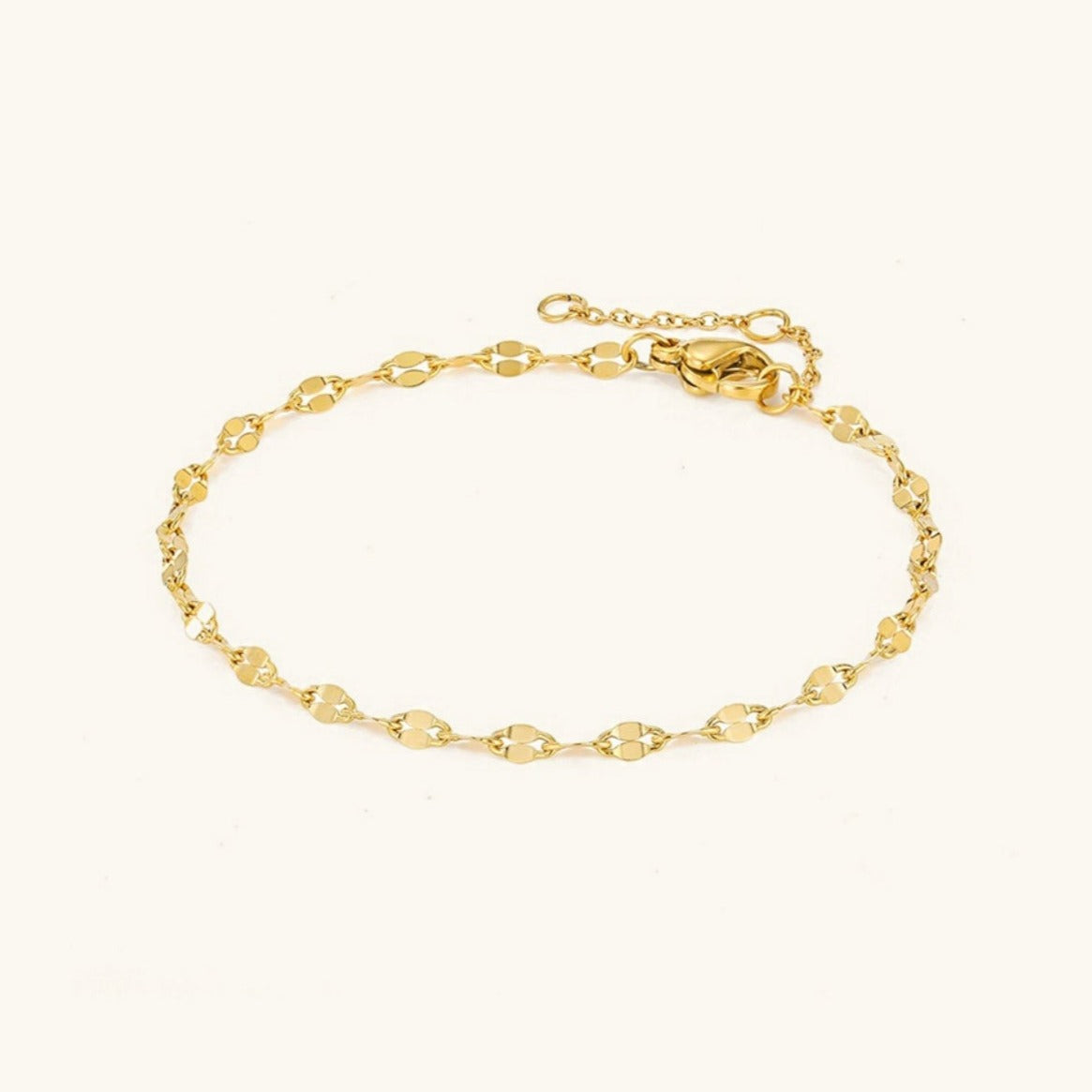 Charlotte gouden ketting enkelbandje