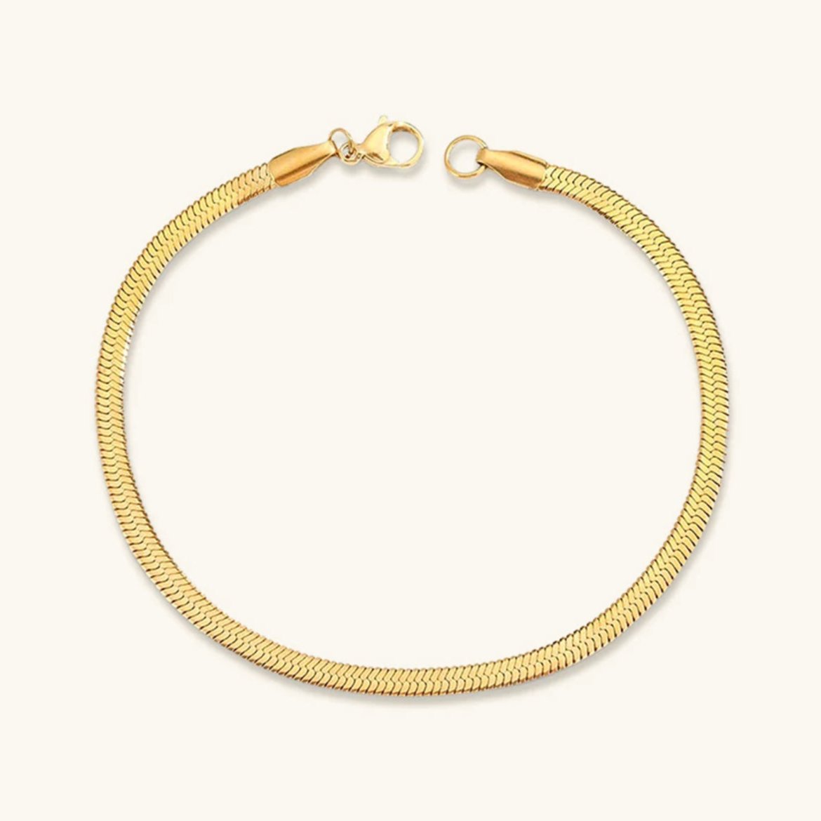 Vida Gouden visgraat armband