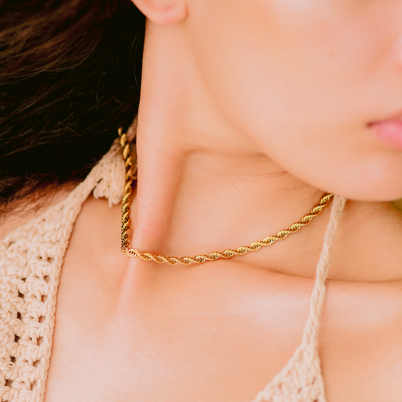 Bianca Touwketting Goud Ketting