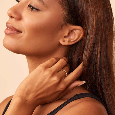 Essentiële 16k Gouden Ronde Oorknopjes