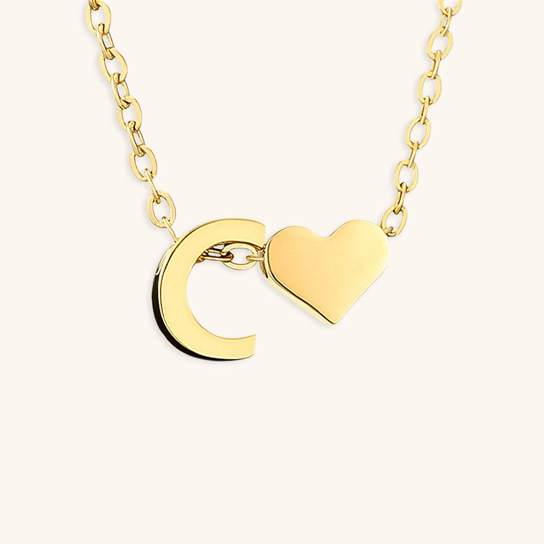 Ria Initiaal Letter Gouden Ketting