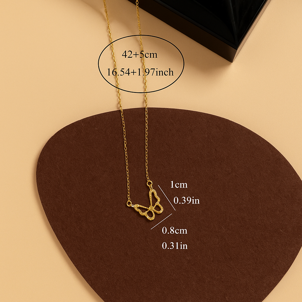 Mini Holle Vlinder Hangerketting