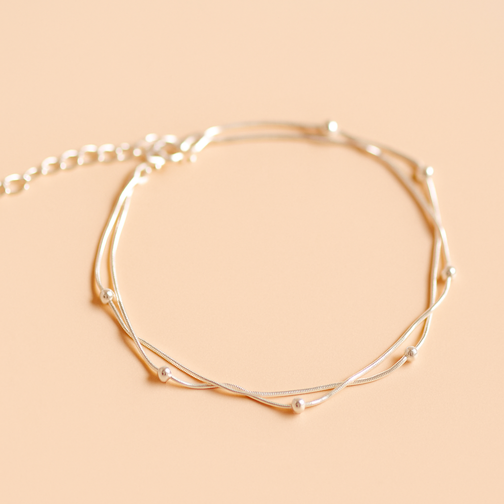 Dubbelgelaagde Sterrenarmband met Kattenpootje & Kralenontwerp