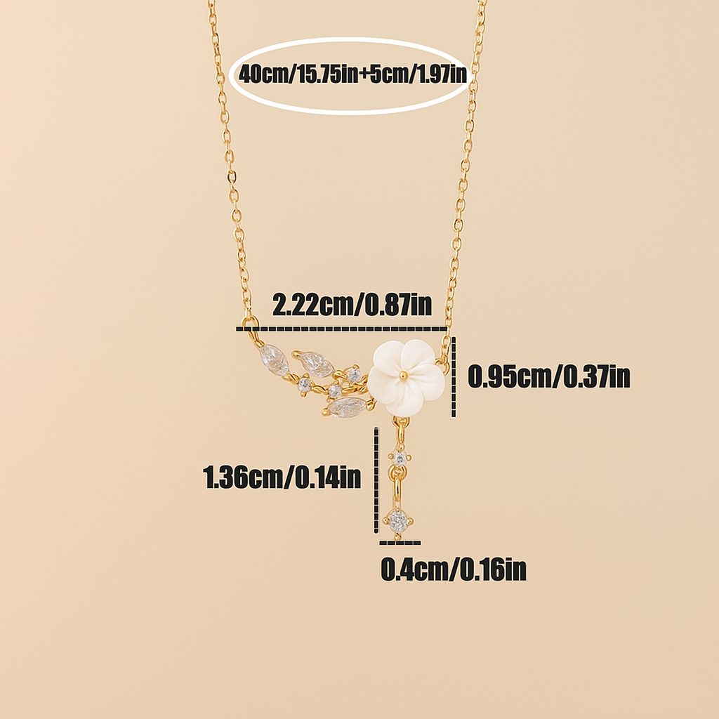 Luxe Camelia Kwast Hanger Ketting