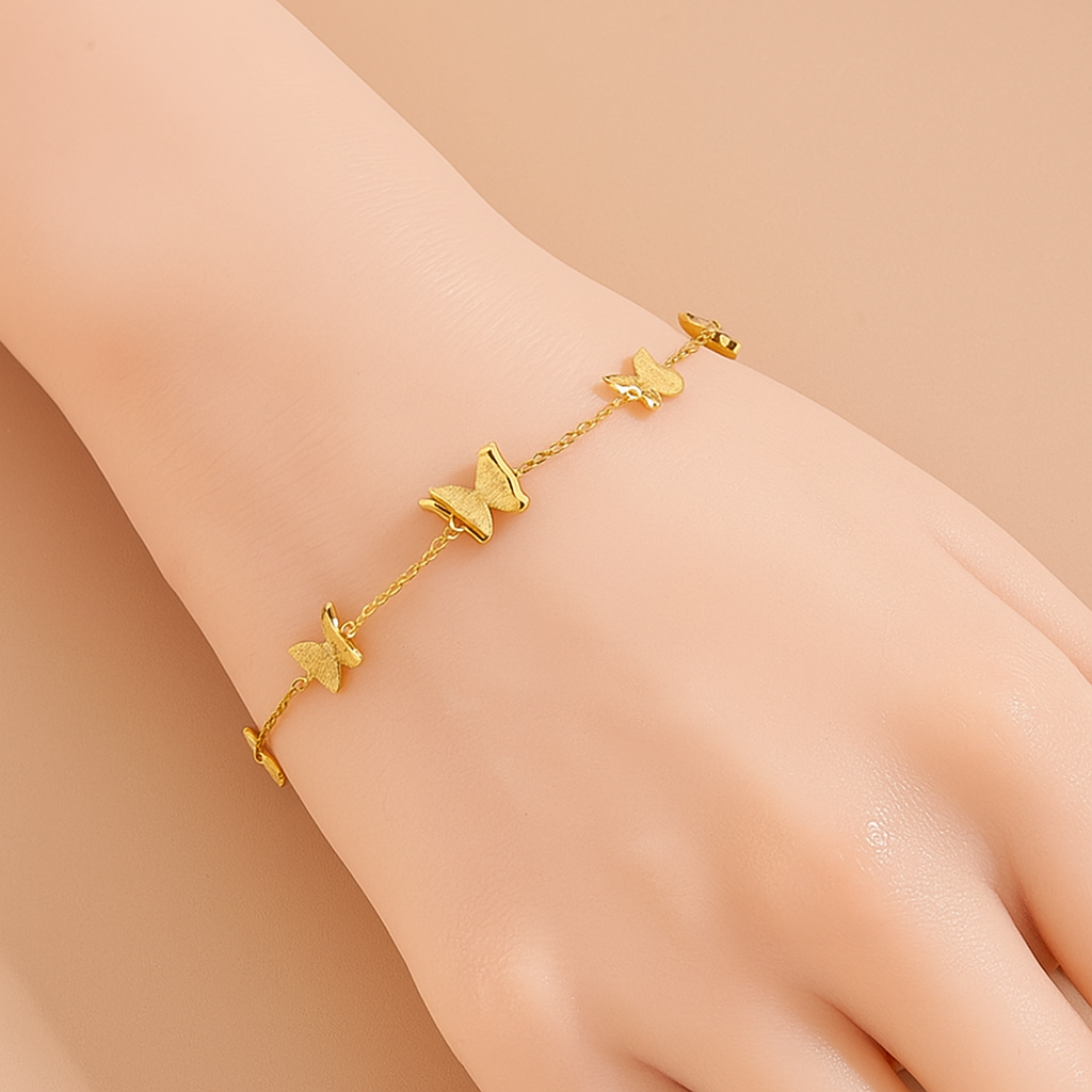 Elegante Gouden Vlinderarmband – Fijne Sieraden voor Vrouwen