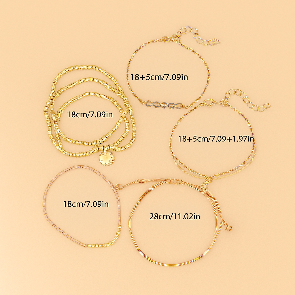 Elegante Kralen Armbandenset