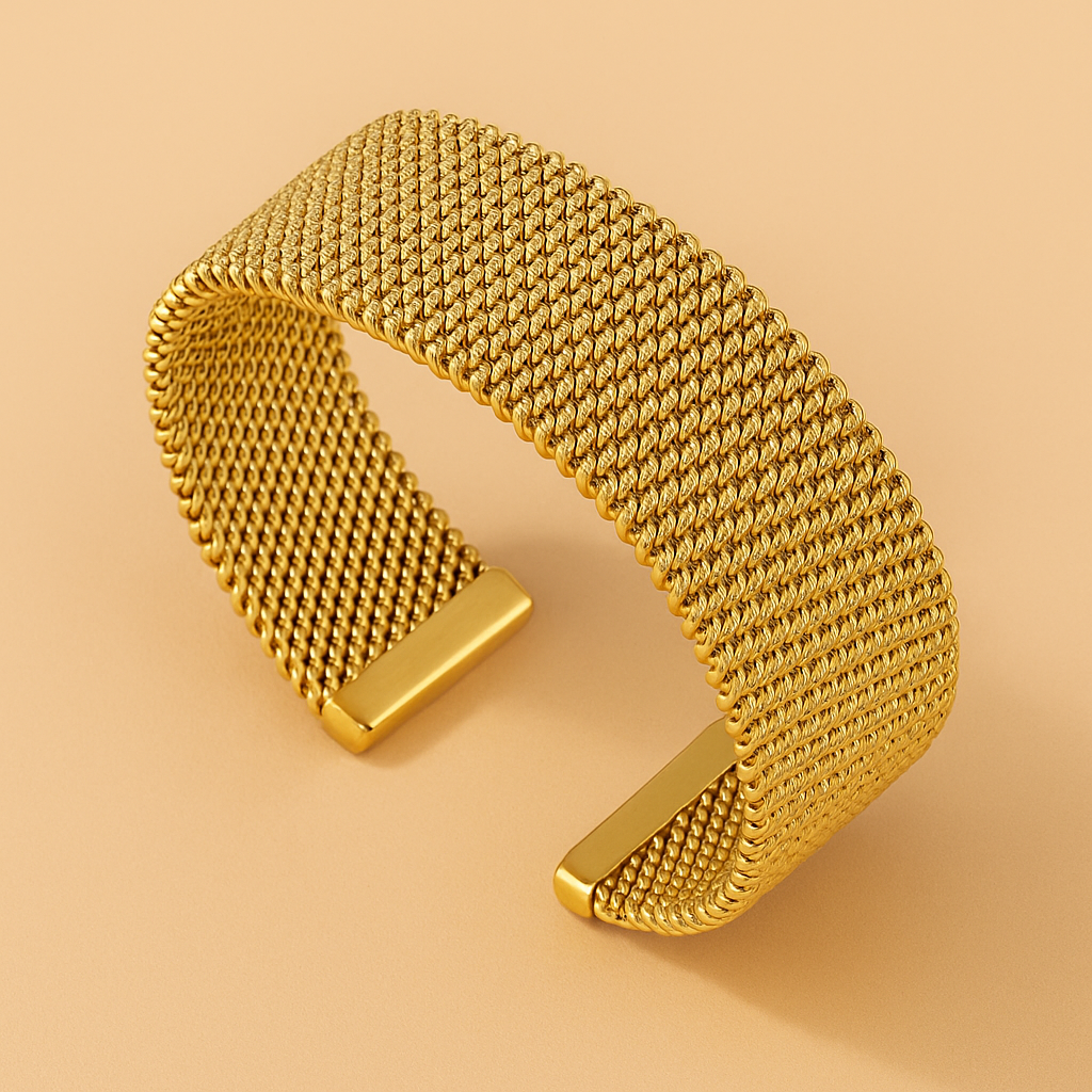 Gevlochten Roestvrij Staal Open Armband voor Vrouwen