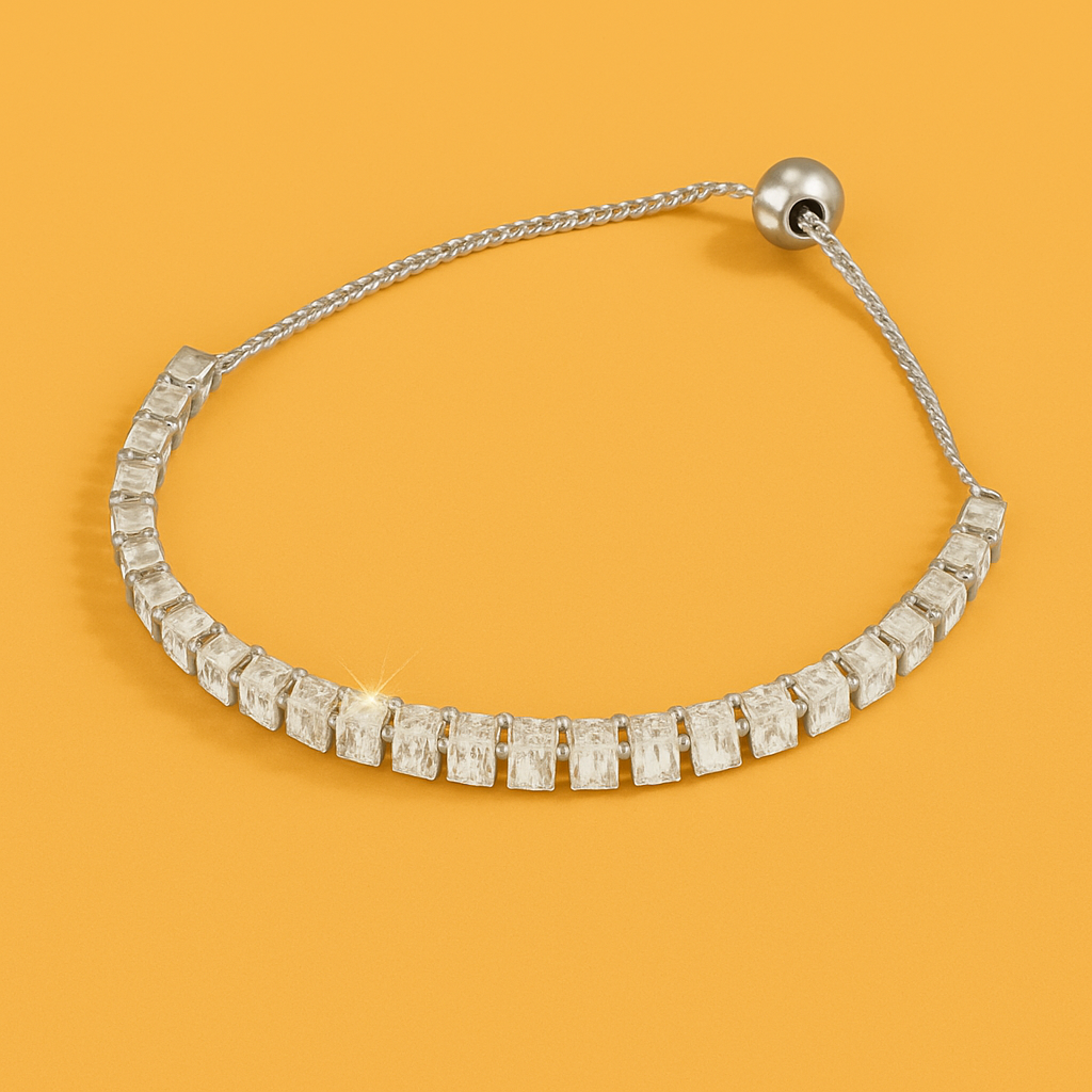 Luxe gouden armband - gepolijst koper met zirkonia details