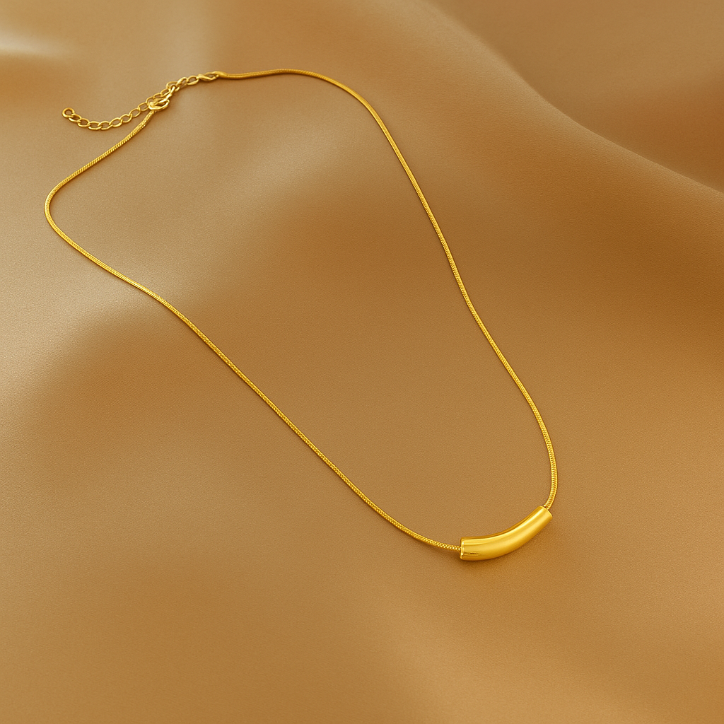 Elegante onregelmatige geometrische hanger ketting