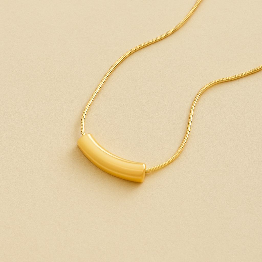 Elegante onregelmatige geometrische hanger ketting