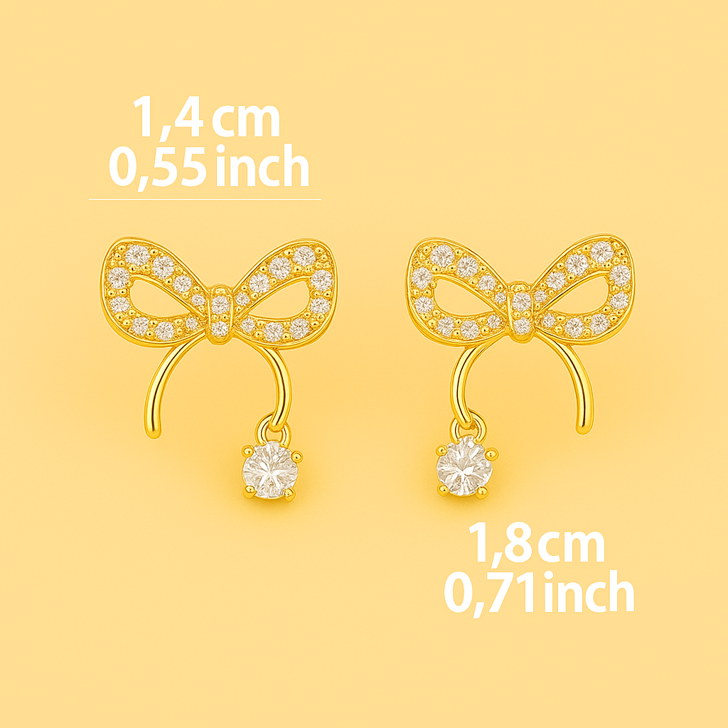 Elegante Vlinderstrik Kristal Oorbellen voor Vrouwen