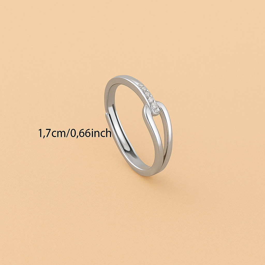 S925 Zilveren Ring – Micro-Pavé Zirkonia Design