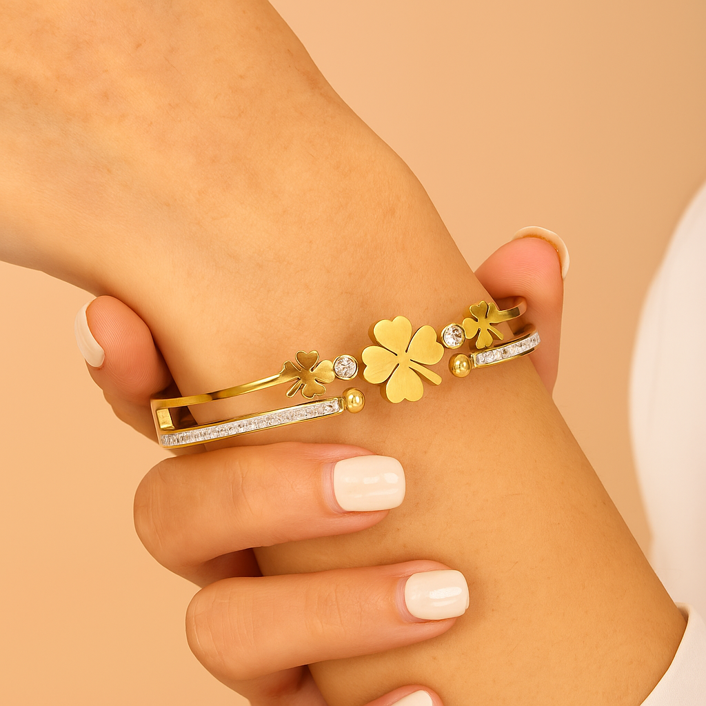 Rhinestone Manchetarmband – Elegante Damesarmband