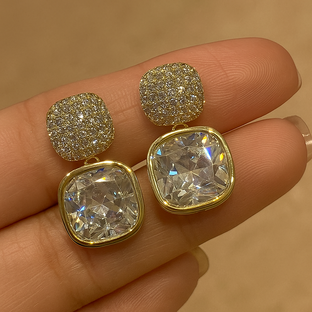 Vera Bling Hangeroorbellen – Rhinestone Sieraden