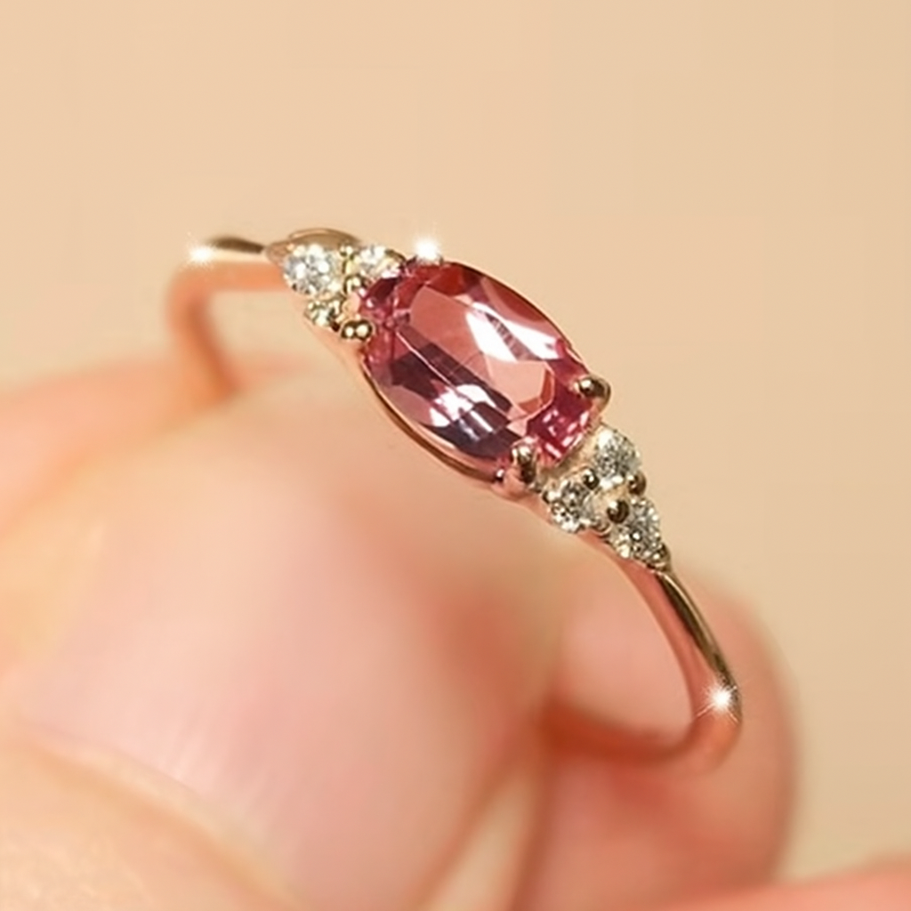 Claire Minimalistische Multi-Kleur Inleg Ring