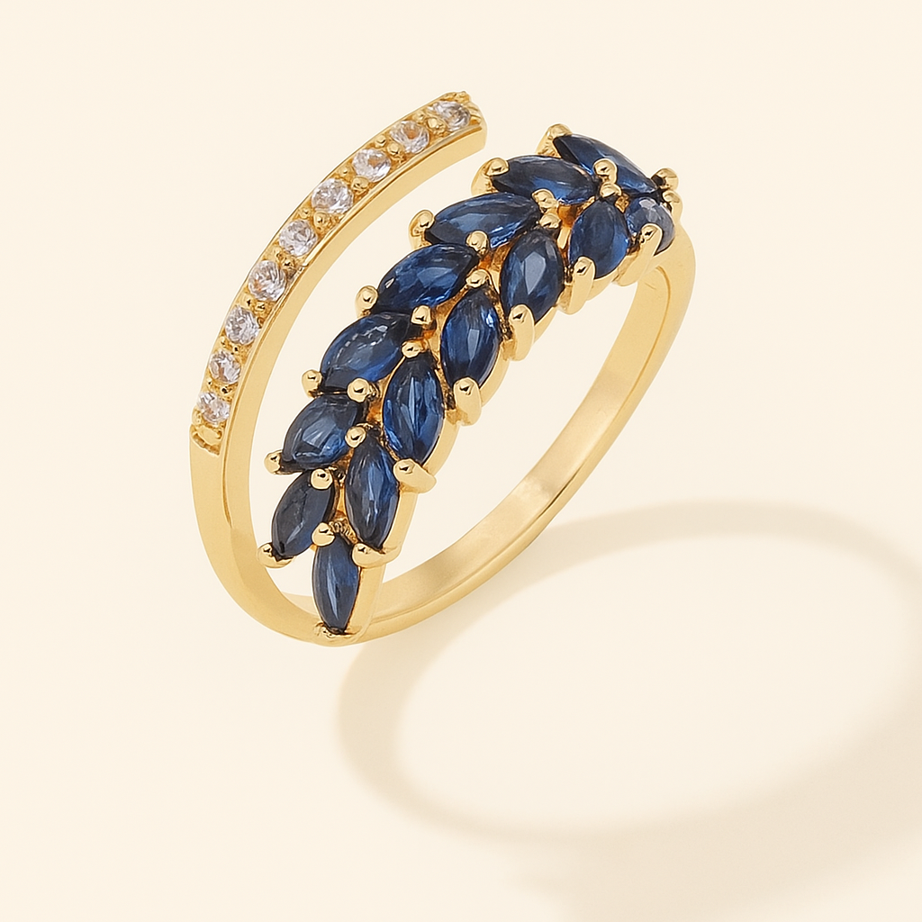 Chique Minimalistische Sprankeling – Twee-Ton Zirconia Accent