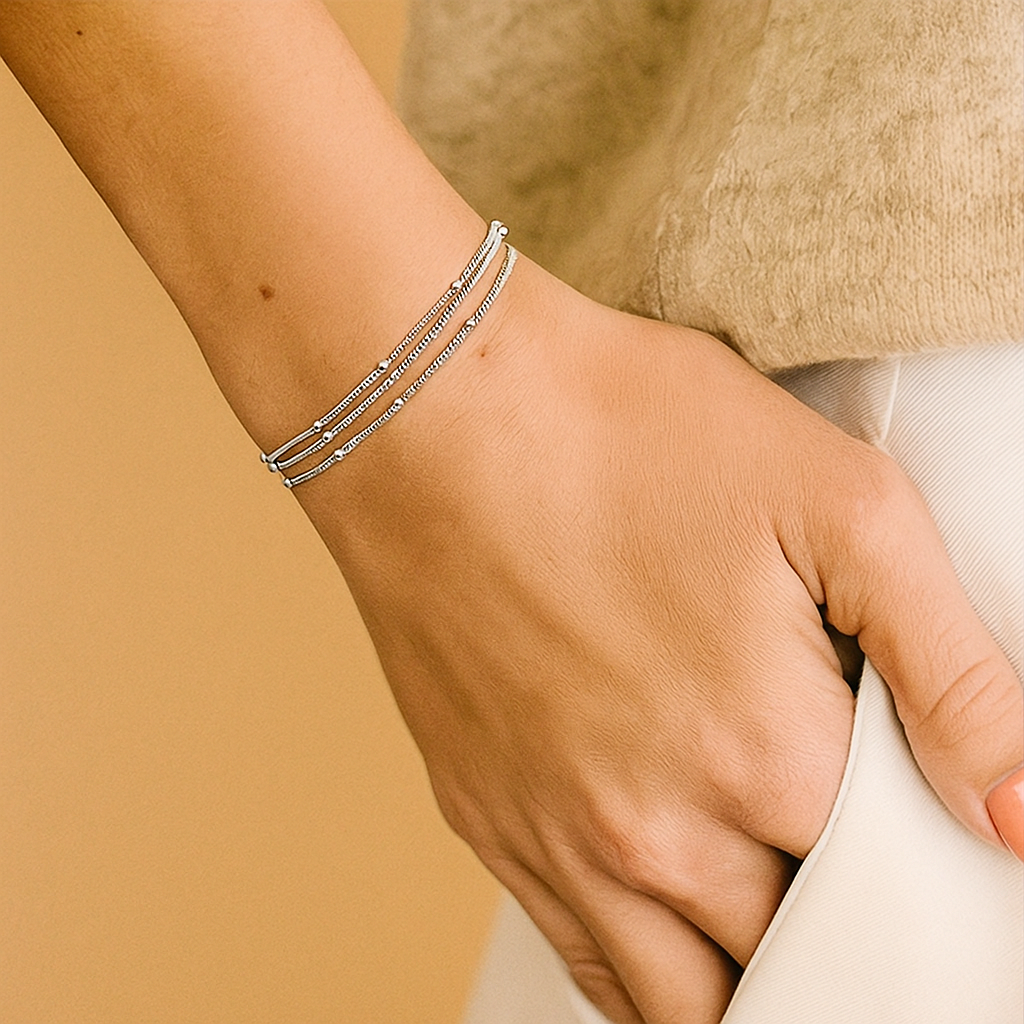Elegante minimalistische kralenketting-armband – eenvoudig & veelzijdig