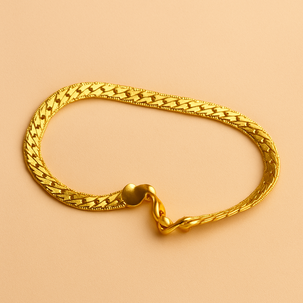 Gouden Gratie Manchetarmband – Strakke Armband voor Moeiteloze Dagelijkse Elegantie