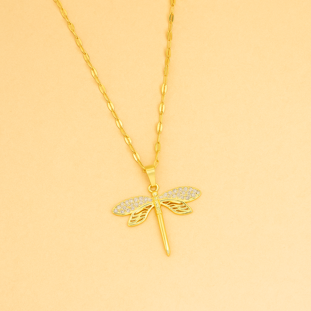 Etherische Stroom Artistieke Libelleketting voor Boho Zielen