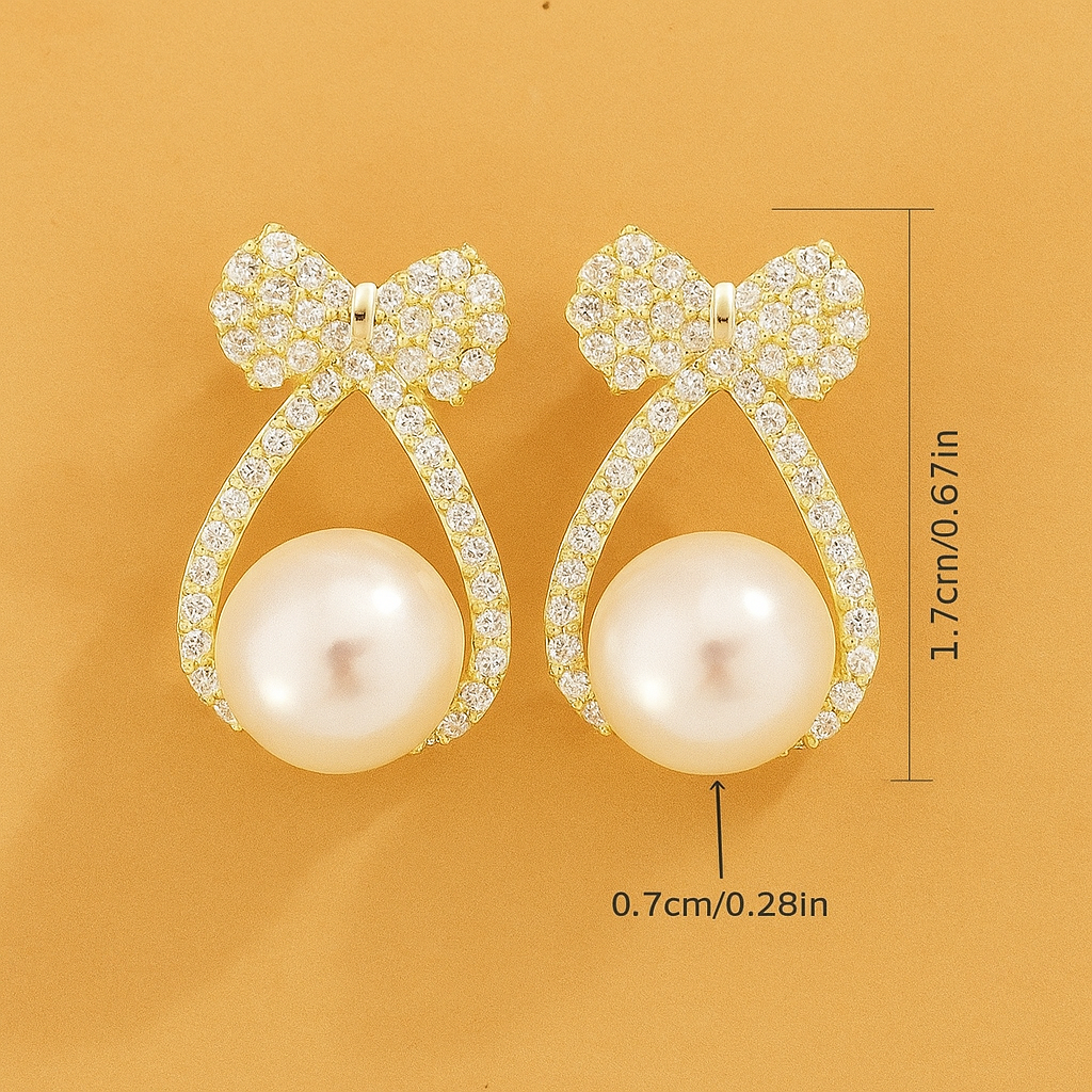 Franse Strikoorbellen met Parel en Kristallen