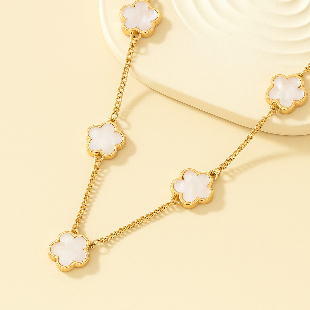 Elegante Bloemenhanger Ketting voor Dames