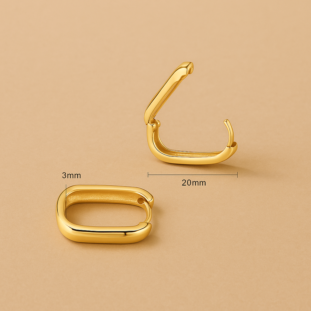 Iconische Hoepels – Gedurfd Statement in 18k Goud