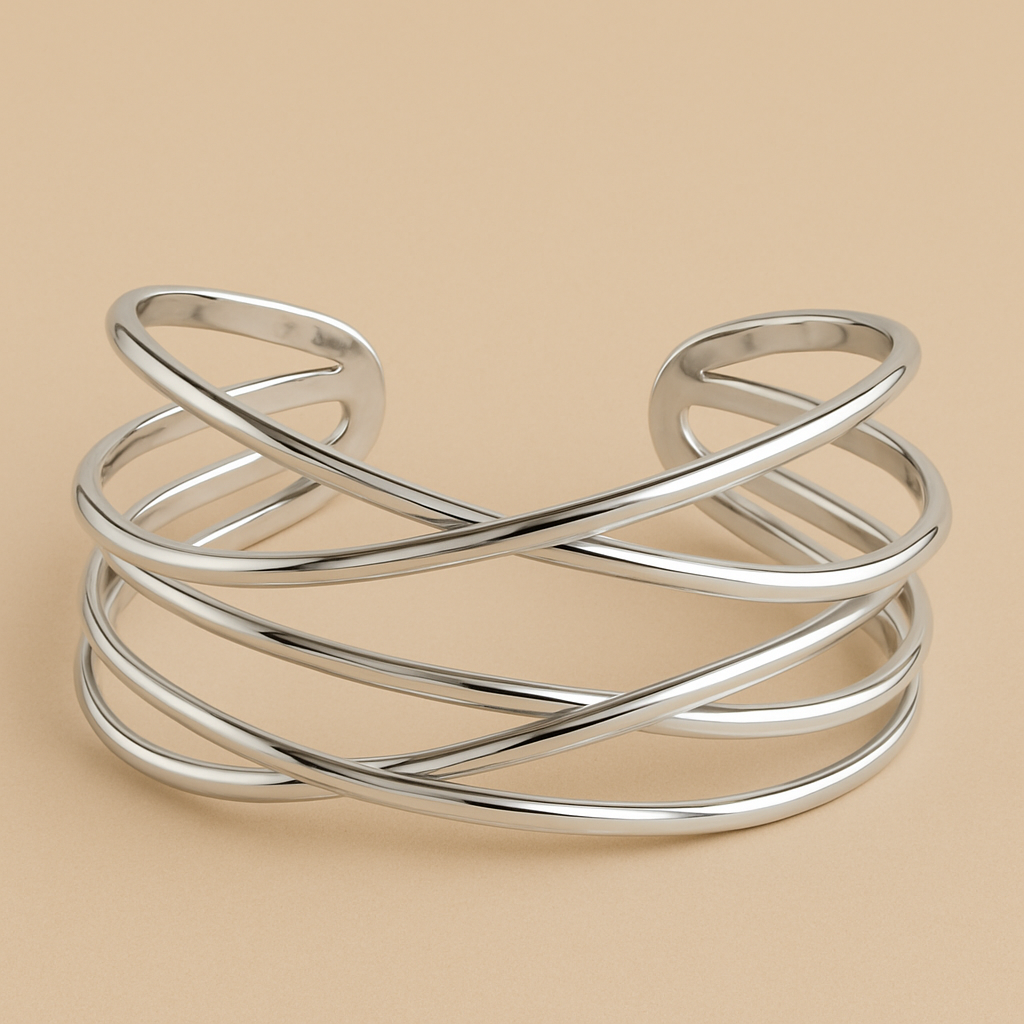 Holle Gelaagde Manchetarmband – Verguld met 18K Goud