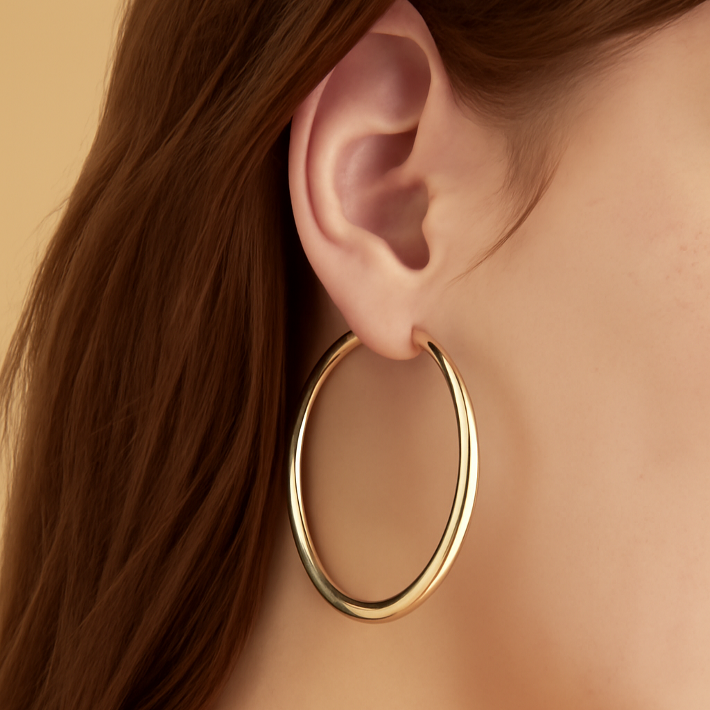 Klassieke Grote Hoepeloorbellen – Tijdloos Cirkelvormig Ontwerp