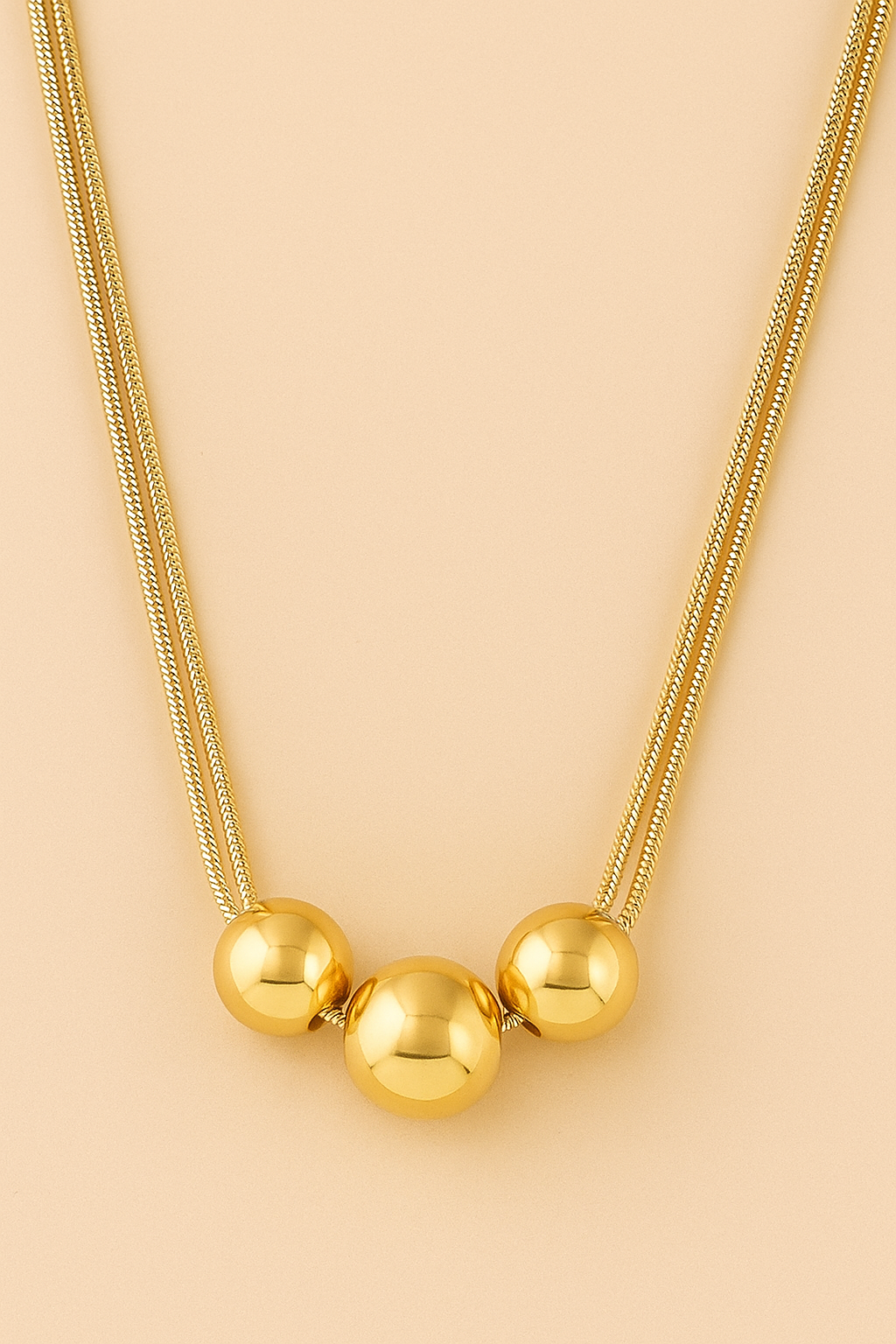 Fijne Gelaagde Kralenketting – Delicate Sleutelbeenlook