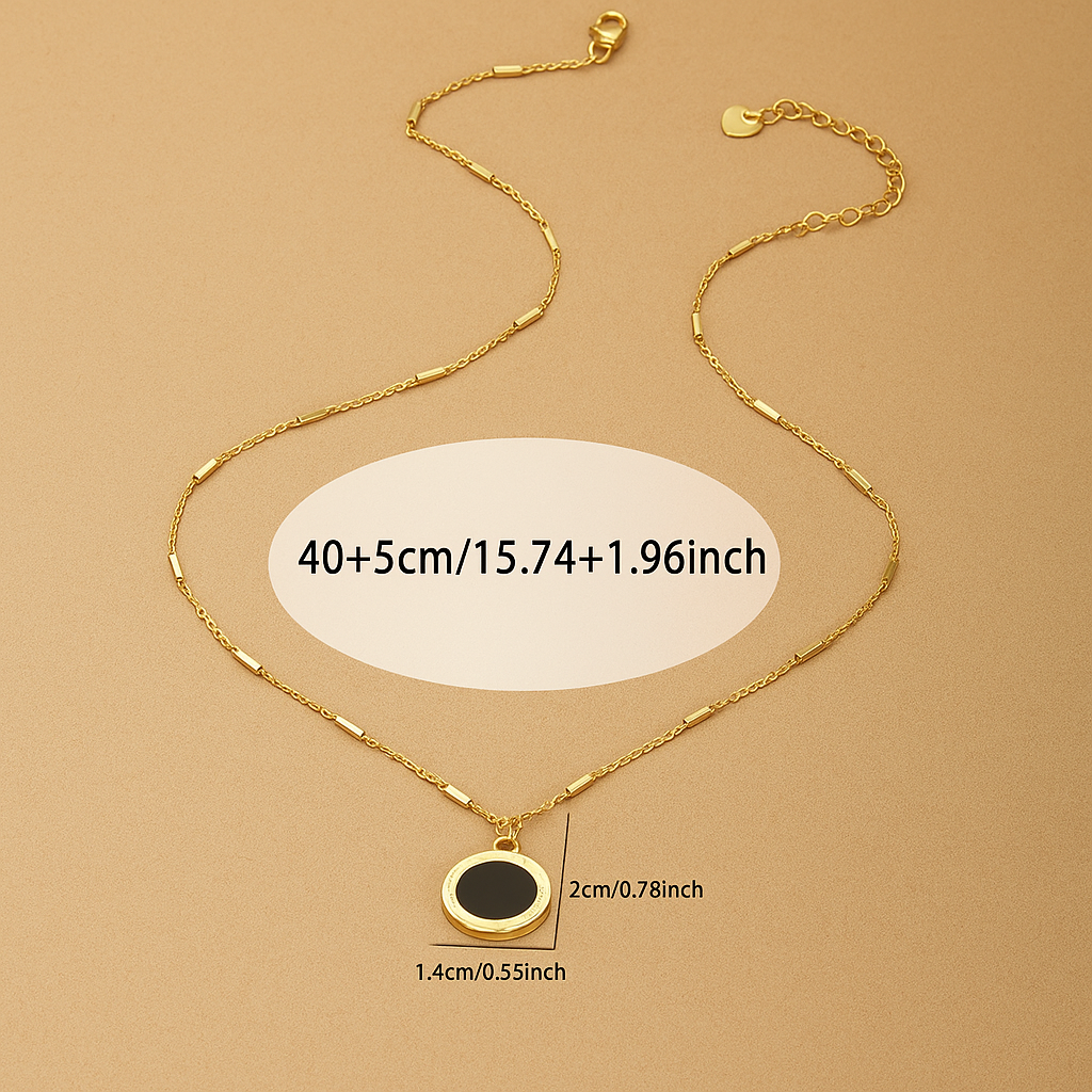 Elegante Romeinse Hanger Ketting – Klassieke Vintage Stijl